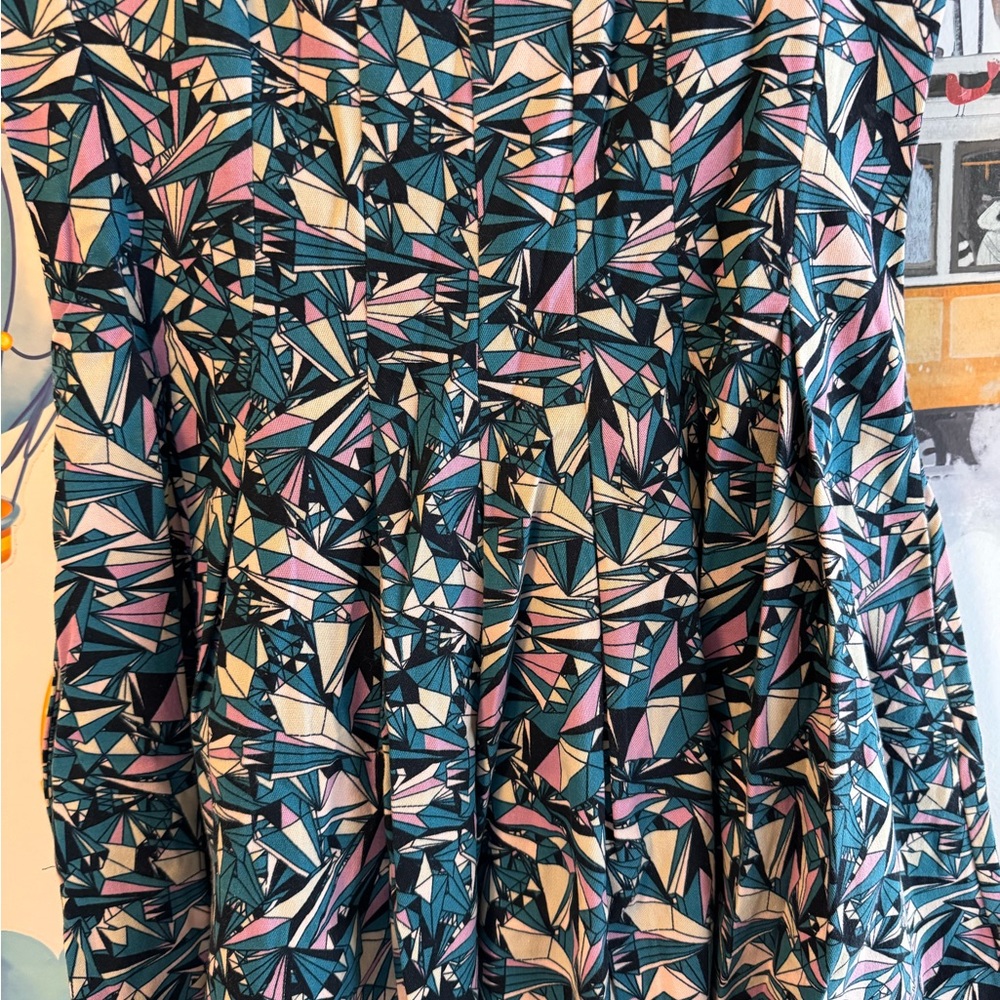 Nooworks Multi-Color Geometric Ruffle Sundress - Picture 2 of 9